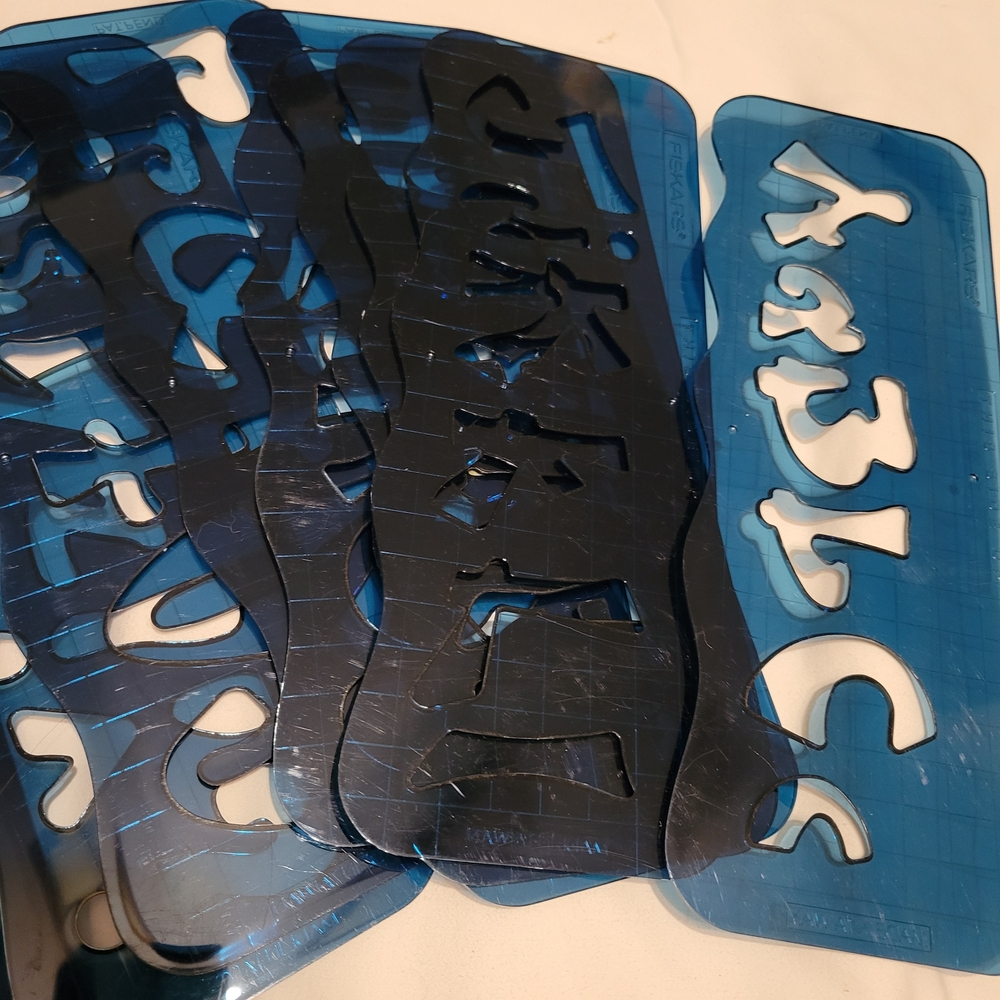 Fiskars Shape Cutter with Alphabet Stencil Set - Picture 3 of 3